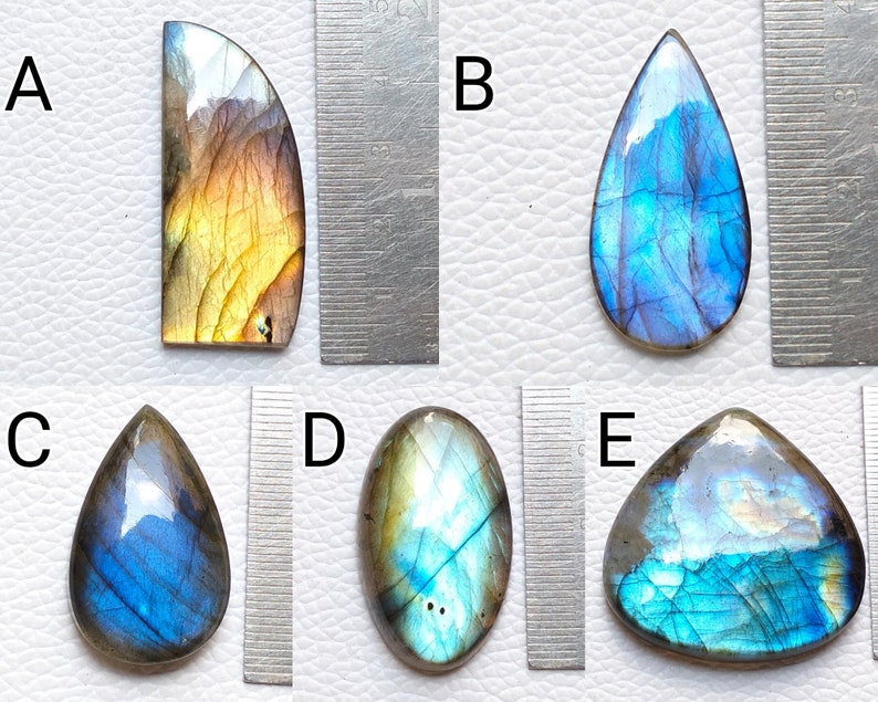 Real Blue Fire Labradorite Wholesale Gemstone Pendant image 2