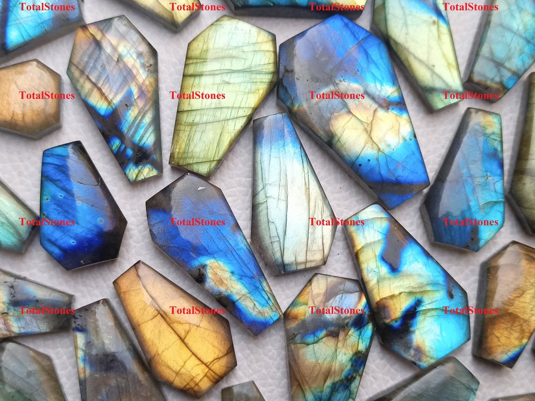 Coffin Shape LABRADORITE CABOCHON Wholesale Natural Labradorite ...