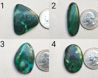 Joyería de cabujón de malaquita crisocola natural de primera calidad, hecha a mano, joyería colgante, suministros de piedras preciosas de malaquita crisocola