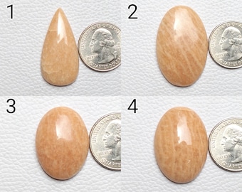 Peach Amazonite Gemstone Jewelry Cabochon Oval Teardrop Shape Both Side Polished Peach Amazonite Ring