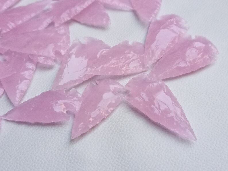 Rose Quartz Arrowhead / Aero Head Crystals / Big 1.52 Inches Etsy