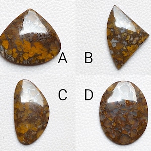 Natural Brown Jade Jasper Jewelry Cabochon Beads Brown Jasper Designer Jewelry Making Ring Rock