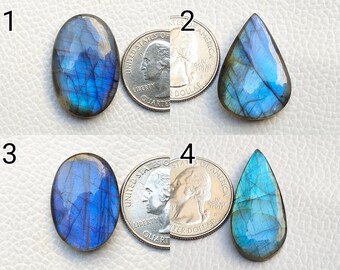 AAA Blue Labradorite Cabochon Wholesale Gemstone, Best for Labradorite Pendant, Oval and Teardrop Shape Silver Jewelry Labradorite Stone