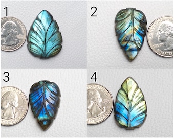 Blue Carved Labradorite Cabochon Pendant Gemstone Designer Carving Labradorite Stone Jewelry Making