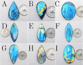 Very Unique Blue Fire Labradorite Cabochon Wholesale Hand Mirror Polished Blue Labradorite Wire Wrapping Jewelry