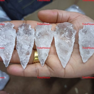 Crystal Arrowhead / Aero Head Crystals, Big 1.5-2 Inches Gemstone Arrow Head / Crystal Spear Heads