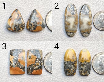 Maligano Jasper Wholesale Jewelry Pair Cabochon Earring