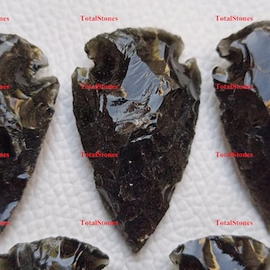 Black Obsidian Arrowhead / Big 1.5-2 Inches Arrow Head / Black Spear Heads / Aero Head Crystals