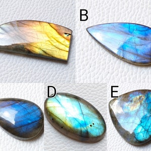 Real Blue Fire Labradorite Wholesale Gemstone Pendant image 3