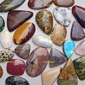 Buy Wholesale Lot of Natural Mixed Gemstone Cabochon By Weight in Different Shapes & Sizes Best for Starting Jewelry Making