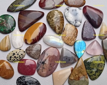 Buy Wholesale Lot of Natural Mixed Gemstone Cabochon By Weight in Different Shapes & Sizes Best for Starting Jewelry Making