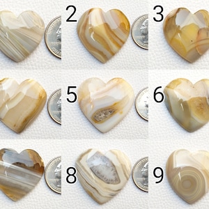 Natuurlijke Botswaanse agaat cabochon groothandel edelsteen hartvorm beide zijden gepolijste halfedelstenen Botswaanse agaat hanger draadwikkelketting