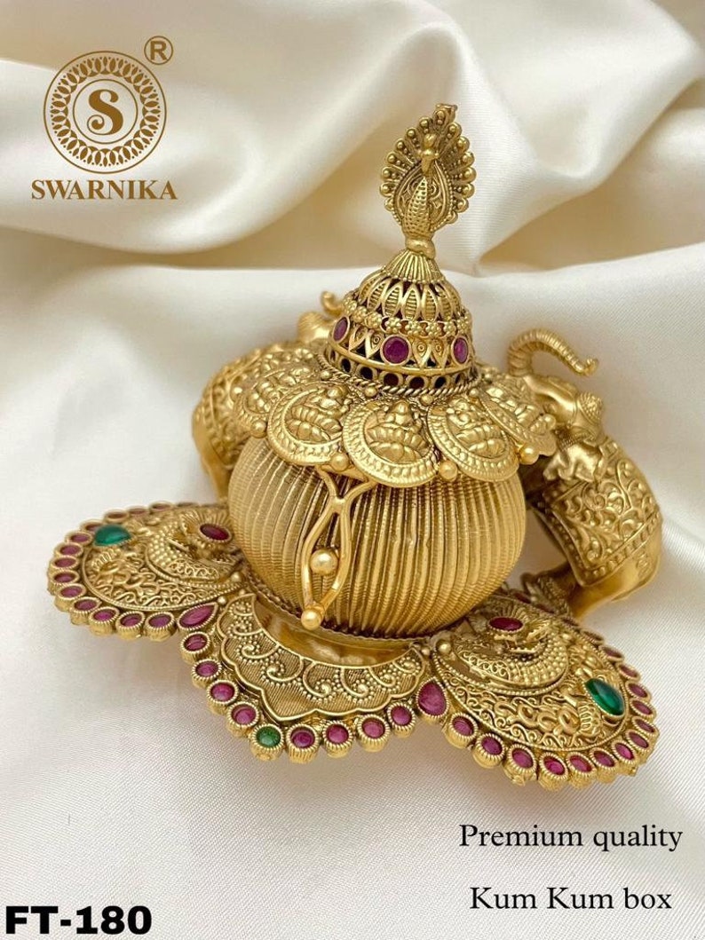 Flower Shape Kumkum Box Sindoor Box Pooja Accessory Kumkum Etsy