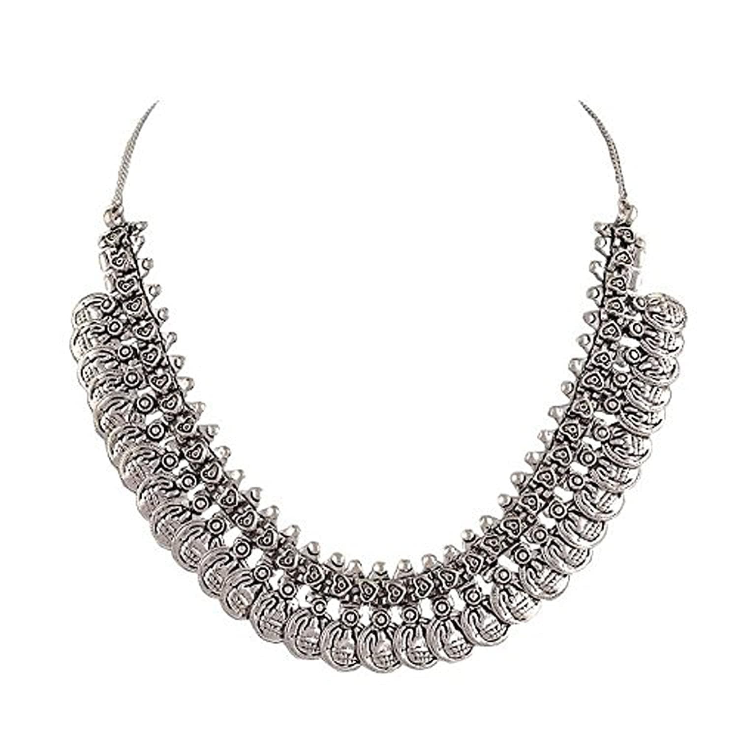Oxidized Coin Necklace for Girls Indian 