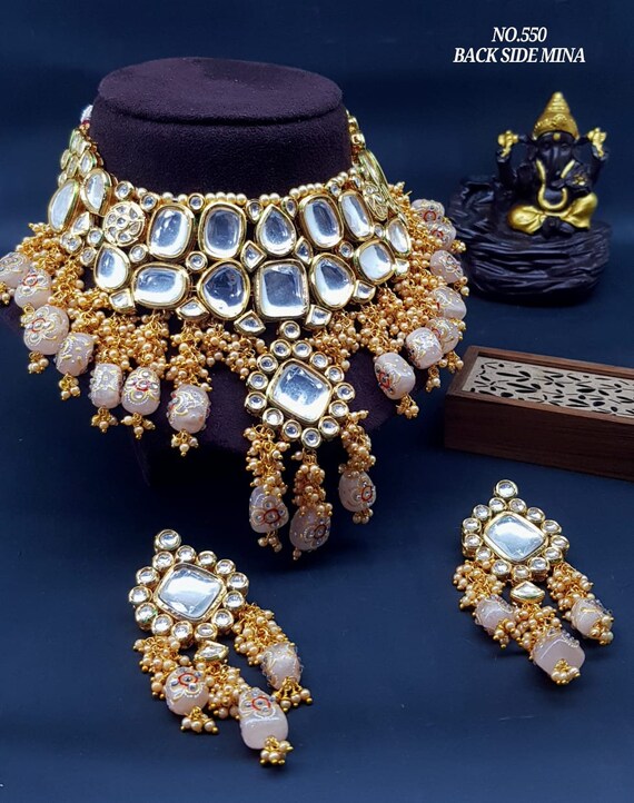 Meenakari kundan best sale choker