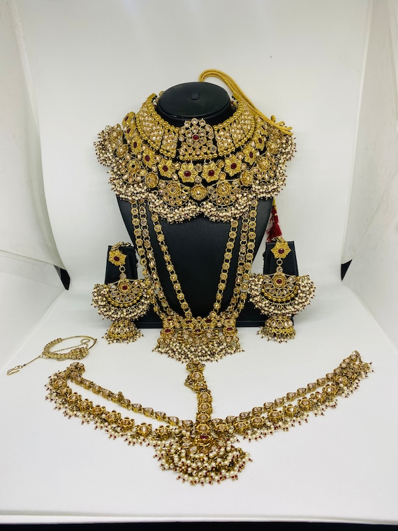 Indian Full Bridal Wedding Necklace Set With All Body Jewelry
