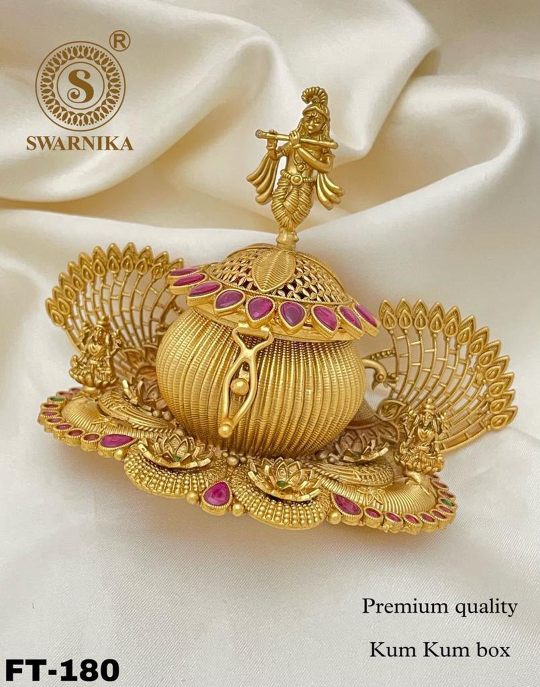 Flower Shape Kumkum Box Sindoor Box Pooja Accessory Kumkum Etsy