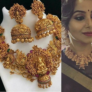 Gold Plated South Indian Lakshmi Temple 
