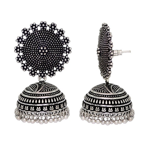 Buy MONKDECOR Trendy Beads Tops Earring For Girls & Women (Moti Tops-Black)  Online at Best Prices in India - JioMart.