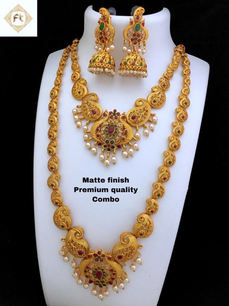 Beautiful Combo Necklace Set With Earrings Necklace Combo Etsy