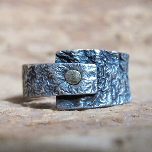 Viking wedding rustic gold oxidized silver