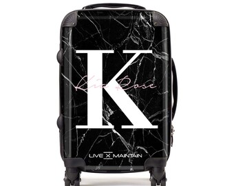 luggage with initials