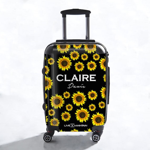 sunflower suitcase