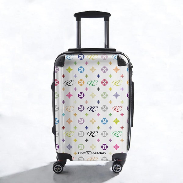 Personalised Monogram Suitcase | Cabin Suitcase | Custom Suitcase | Marble Suitcase | Custom Luggage |Travel | Personalized Luggage