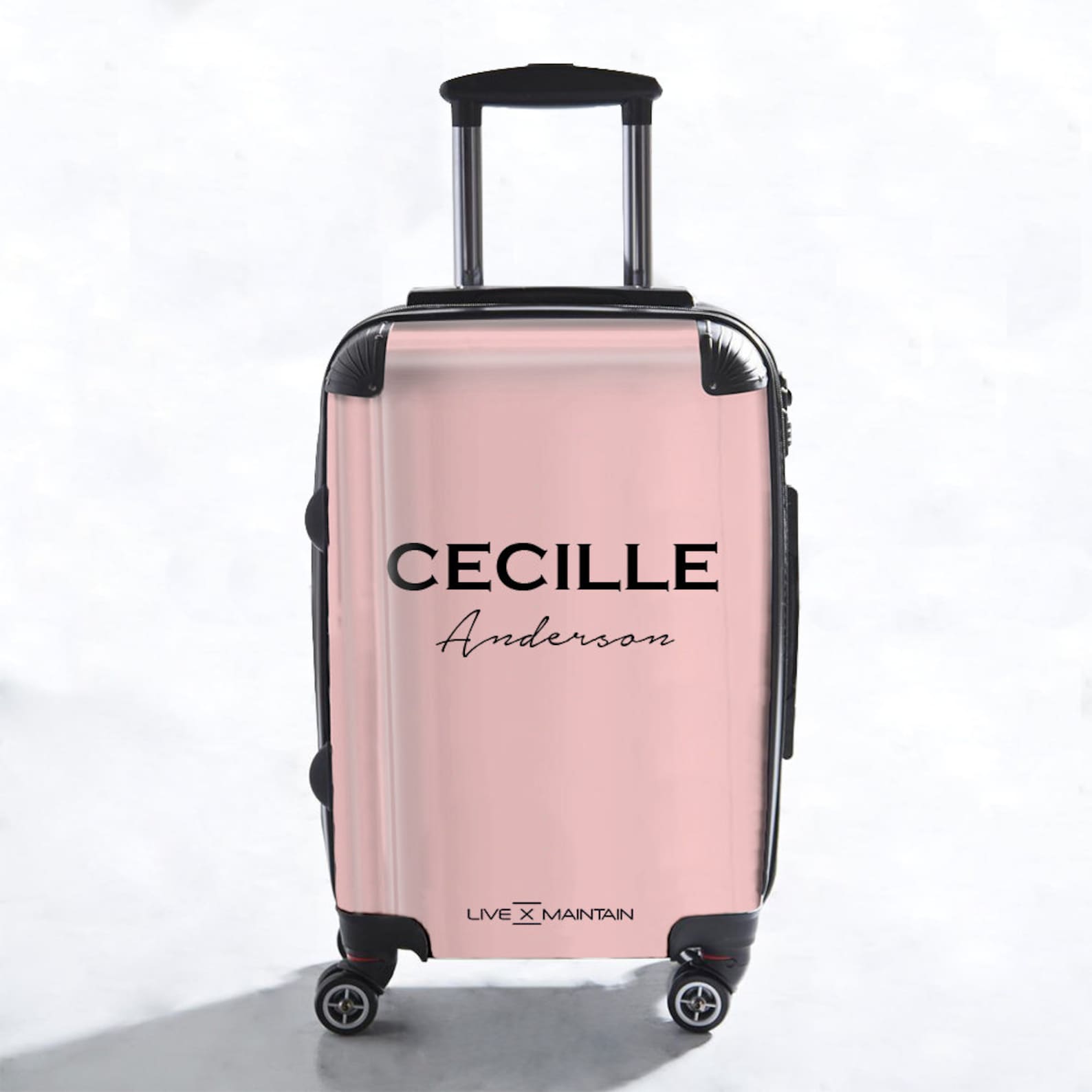 Personalised Bloom Name Suitcase Cabin Suitcase Custom Etsy UK