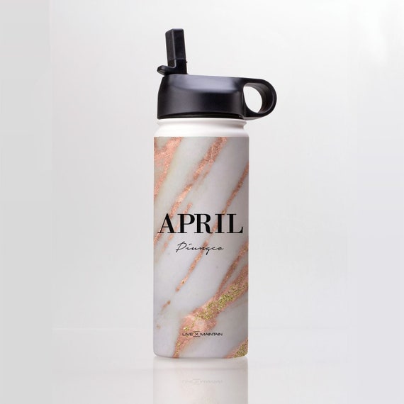 Bottiglia d'Acqua Personalizzata Aprilia Nome Marmo Inox / 500ml / Bottiglia  Palestra / Bottiglia Isolata -  Italia