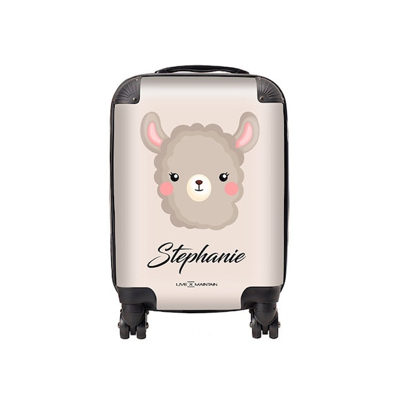 Personalised Kids Suitcase Alpaca Name Cabin Suitcase Custom Suitcase Children s Suitcase Luggage Personalized Luggage Etsy UK