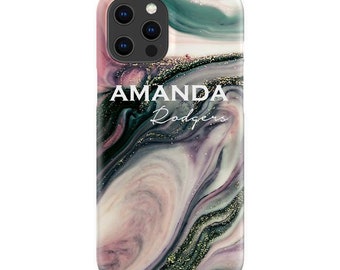 Personalised Swirl Marble Name Phone Case | iPhone and Samsung Case