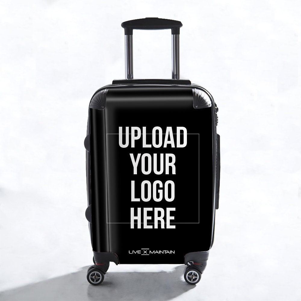 Custom logo luggage on sale
