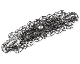 Accesorios tradicionales para el cabello, pinzas tradicionales de plata, joyería para el Oktoberfest, delicadas pinzas para el cabello de boda, pinzas francesas