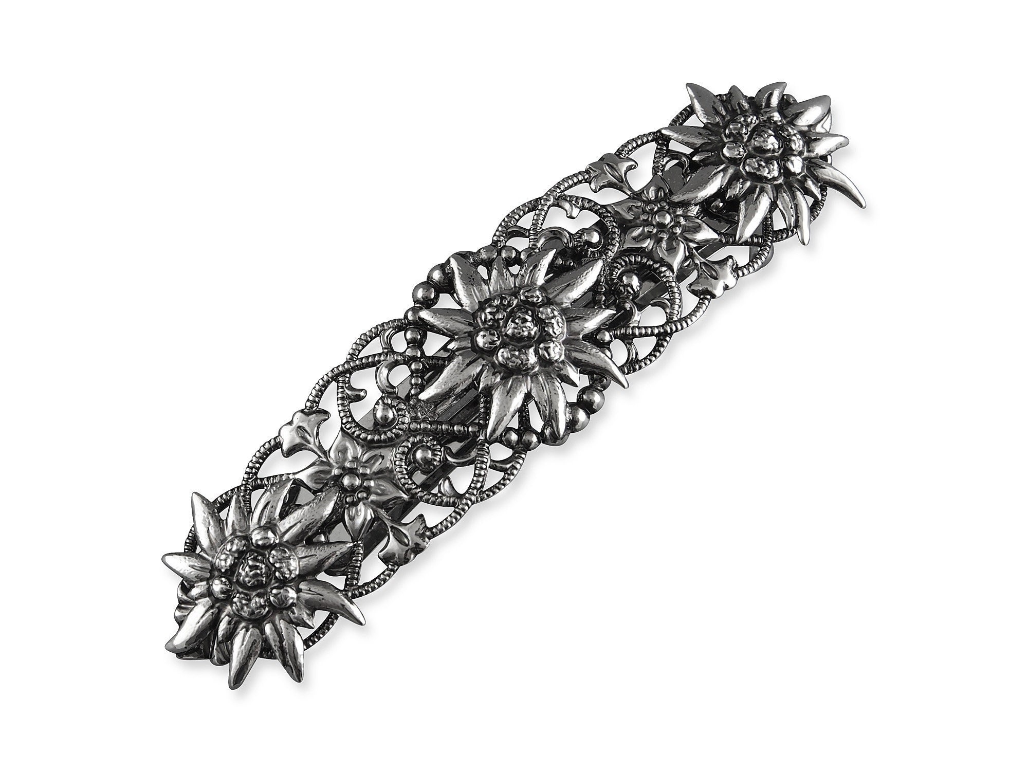 20 Fermacapelli Francese In Ferro Bianco 39mm - Per Fai Da Te E Acconciature - Foto 4