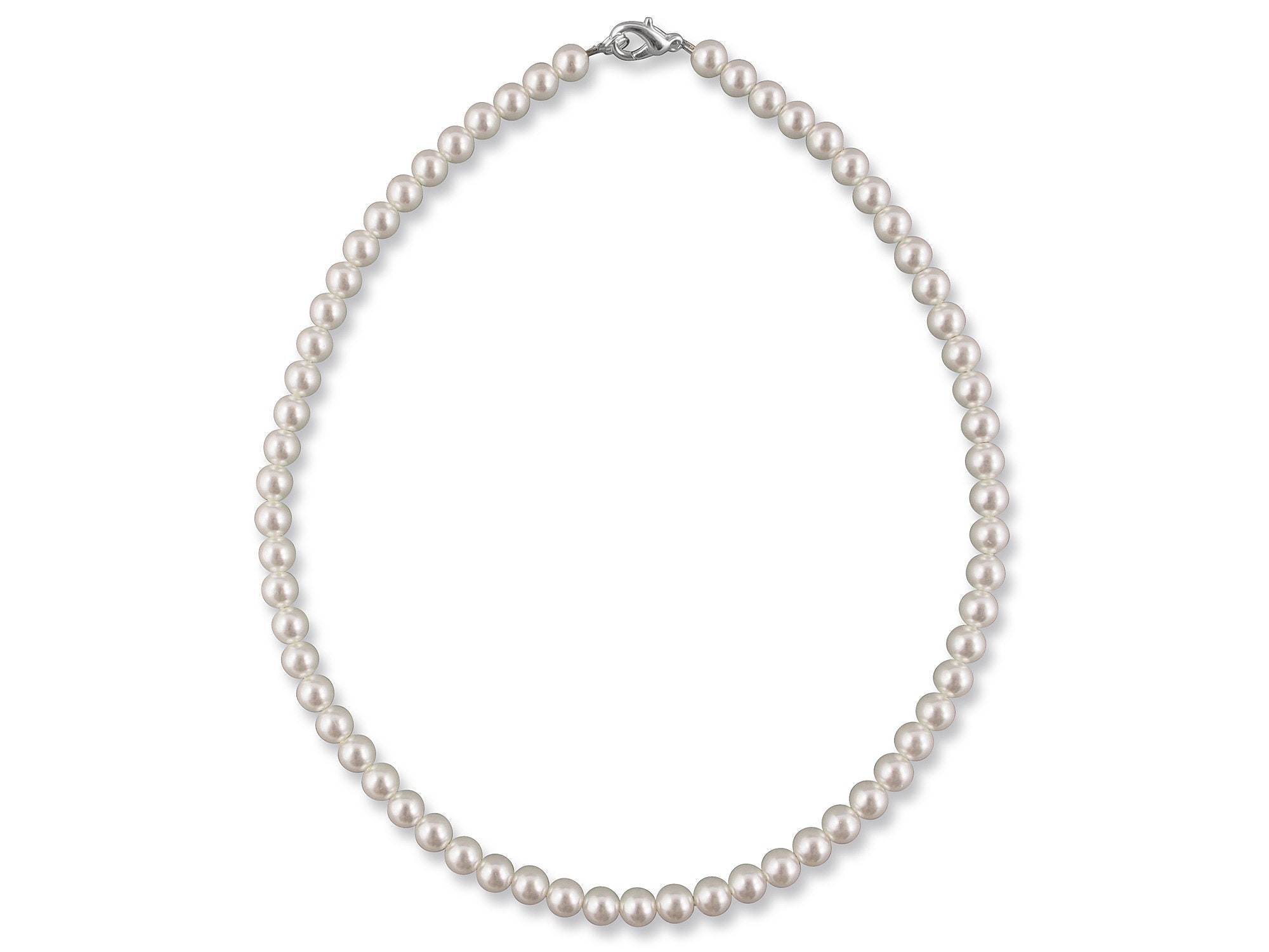 Pearl Necklace Short 38 Cm, Necklace Pearls, Small Pearls 6