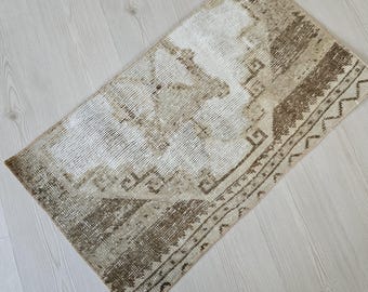 24x32 Inches Neutral Vintage Doormat - Turkish Bath Mat - Etsy