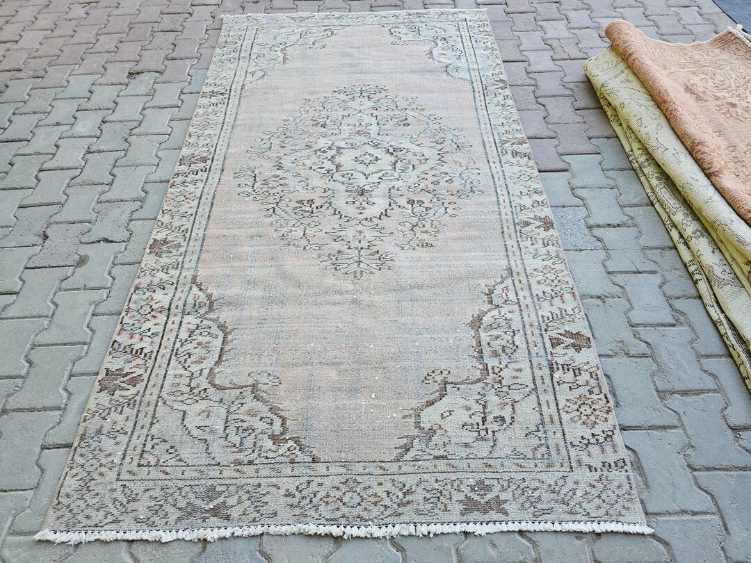4.50x8 Feet Antique Wool Rug for Bedroom and Entry Area Guest Room Rug ...