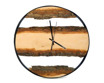 Wood Slice Wall Clock | Etsy