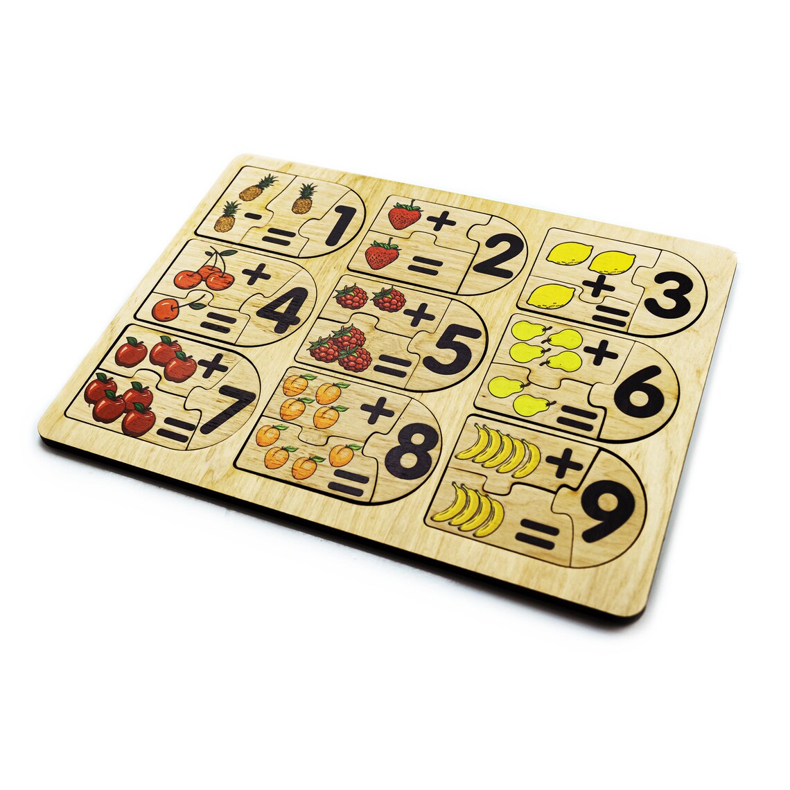 Educational Puzzle Educational Toy Math Puzzle Numbers Etsy