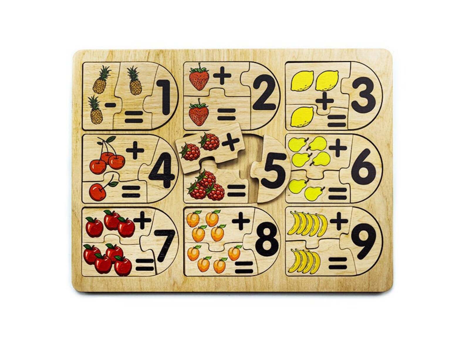 Educational Puzzle Educational Toy Math Puzzle Numbers Etsy