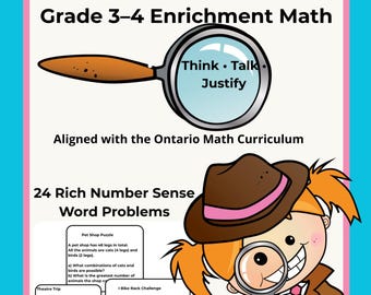 Klasse 3 Mathe-Wort-Probleme 24 Herausforderungen mit Zahlensinn für die Homeschool und die Eltern