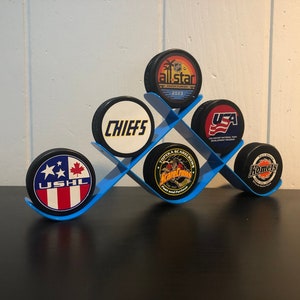 Metall Hockey Puck Display - Hockey Geschenk, Mannhöhle Dekor, hergestellt in den USA