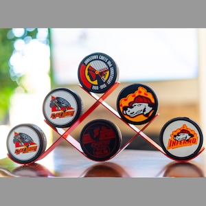 Organize Your Hockey Pucks with This Stylish Puck Holder - This Puck Display is Made in USA, Makes a Great Gift for Any Player, Fan Wall Art