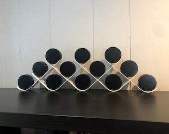Souvenir Hockey Puck Holder Organizer, Puck Display, Made in USA Vintage Puck, Sports Memorabilia, Perfect Hockey Gift, Home Decor Puck Rack