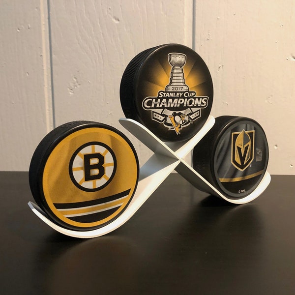 Hockey Puck Rack, Hockey Puck Holder, Made in USA - Trophy Case - Medal Autograph Memorabilia Team Gift, Christmas Hockey Gift, Gift for Him