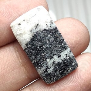 Cabochon di diaspro zebra naturale, pietra preziosa di diaspro zebra, pietra preziosa sciolta, pietra preziosa a forma di baguette, pietra preziosa di diaspro zebra lucida per gioielli