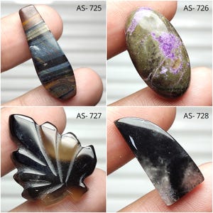 Cabujón mixto natural, gema mixta, gema suelta, gema de formas variadas, gema pulida para joyería, gema para colgante, piedra para collar