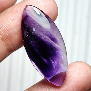 Cabochon di ametista stellata naturale, pietra preziosa di ametista stellata viola, pietra preziosa sfusa, pietra preziosa marquise, pietra preziosa di ametista stellata lucidata per gioielli