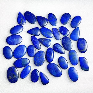 Cabochão de lápis-lazúli azul natural, pedra preciosa de lápis-lazúli, lápis-lazúli de formato misto, lápis-lazúli para fazer pingente, preço de atacado de lápis-lazúli